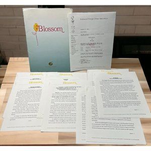 NBC TV Show Press Kit Blossom 1992 Mayim Bialik Ted Wass Joey Lawrence